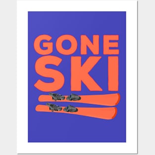 Gone Ski Posters and Art